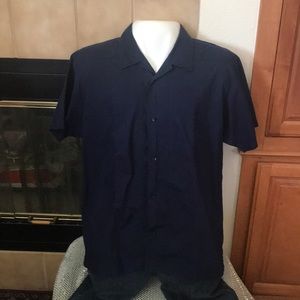 Monte Carlo Embroidered Short Sleeve Button Down